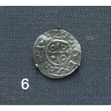 Silver penny Boleslaus II of Bohemia, solar cross, Christian